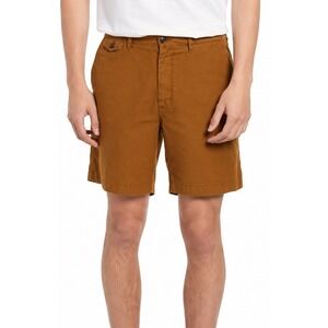 Billy Reid Mens Italian Textile Chino Shorts Tobacco Brown Size 34